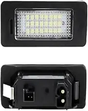 MKVAXR 2pcs License Plate Light Canbus Number Lamp, for BMW, E92 E93 F30 F31 F45 E39 E60 F11 E70 X5 E84 X1 E82 F22 E90 E91 E61 F10 Car Number Plate Light