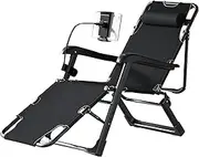 Zero Gravity Lounge Chair, Zero Gravity Chair Oversized Zero Gravity Lounge Chair Patio Foldable Adjustable Reclining Chair for Outdoor Camping Garden Patio Lawn, Bearing 200KG Lounge Chair (Color :