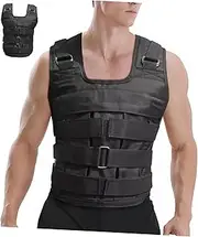 MUELODSIC Weighted Vest for Men Women Adjustable Weight Vest Comfortable Fit for Running Strength Workouts Design for Enhanced Performance Versatility Black