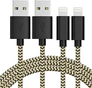 Borsvaen iPhone Charger Cable 2Pack 1M, [MFi Certified] Lightning Cable Braided Compatible with iPhone 14 13 12 11 Pro Max XR XS X 8 7 6 Plus SE iPad