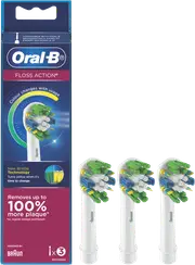 Oral B Floss Action Replacement Brush Head 3pk