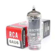 One RCA 6AU6 Tube NOS NIB Black Plate D Getter GM[%] 104 EM[%]: 100 AMPLITREX