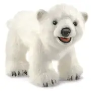 Folkmanis Polar Bear Cub Hand Puppet