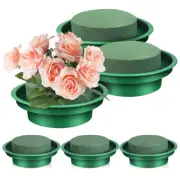 6pcs Floral Foam Round Flower Cage Florist Floral Foam Crafting Foam Block for