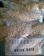 LOT of 4 Flickertail Quick Oats, 14oz per bag (BEST BY 12/24 (3) & 3/25 (1)