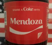 Share A Coke With Mendoza 2018 Limited Edition Personalized Coca Cola Bottle