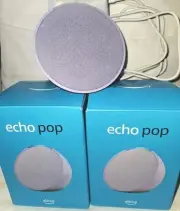 Amazon Echo Pop Smart WIFI Speaker 2023 Alexa Compact Lavender NIB 1rst Gene