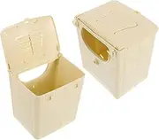 Abaodam 2pcs Bird Breeding Box for Parakeets Durable Nesting Hut for Cockatiels Conures and Budgies Spacious Indoor Outdoor Bird Cage
