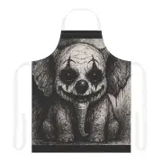 New Adult Chef Apron Macabre Elephant Clown Makeup Horror Ink Art Scary Dark