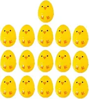 TENOL Filled Easter Eggs Goodie Bag Fillers DIY Crafts Faux Egg Easter Basket Stuffers for Presents Prizes Themed Party Boys Girls, 16 Pieces
