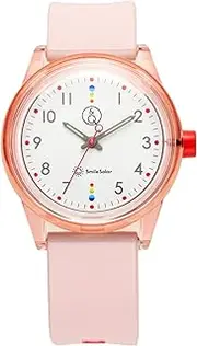 Q＆Q SmileSolar(キューアンドキュー スマイルソーラー) Cue & Cue Smile Solar R02A-001VK Women's Watch, Pink, babypink