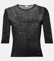 [Saint Laurent] Saint Laurent Knitted top UK 6 black