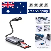 High-Speed USB 3.0 Card Adapter with Dual Slots - Compatibility with All Formats