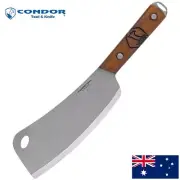 CONDOR TOOL & KNIFE CO - MEAT CLEAVER 1075 HIGH CARBON STEEL + WALNUT HANDLE