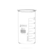 Beaker, 50mL - Tall Form, No Spout - Borosilicate Glass - Eisco Labs