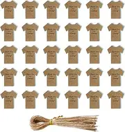PACKOVE 50 Sets Shower Paper Tags with Pre Punched for Present Giving Durable Labels for Candy Bags Organizing and Craft Projects for Birthday Parties and Celebrations