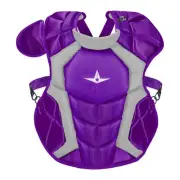 All-Star System Seven Pro NOCSAE Adult Baseball Catcher's Chest Protector Purple