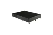Palermo Queen Ensemble Bed Base Platinum Graphite Linen Fabric