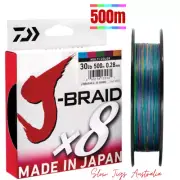 DAIWA J-BRAID X8 Multicolour 500m Braid Fishing Line