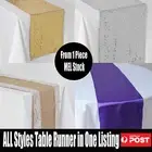Bulk Hessian Satin Sequin Table Runners Cloth Party Wedding Events Decoration