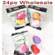24pc Wholesale Make Up Puff Blender Foundation Sponge Cosmetic Beauty Eggs Mixed