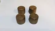 4 Guitar Knobs Press, Made in USA, FITS SPLIT SHAFT ONLY ,So Am Pau d'arco unfin