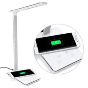 LED Desk Lamp Light with Qi Wireless Charging Charger Base Touch Control