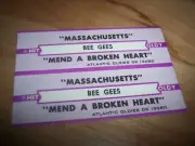 2 Bee Gees Massachusetts / Mend A Broken Heart Jukebox Title Strips