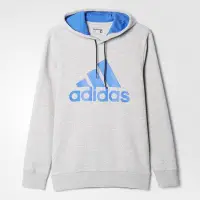 在飛比找Yahoo!奇摩拍賣優惠-ADIDAS HOOD SP 灰藍 大logo 愛迪達 AY