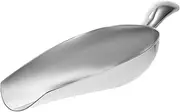 Ciieeo 1Pc Stainless Steel Ice Scoop Ergonomic Handle Practical Utility Shovel for Ice Bucket and Food Corrosion Resistant for Parties and Kitchen Use