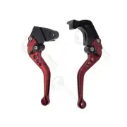 Red CNC Shorty Brake Clutch Levers For Kawasaki Ninja ZX 6R 07-14 Control Hand