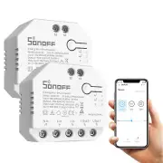 SONOFF DUALR3 WIFI Dual Relay Module Two Way Power Metering Smart Switch 2 PCS