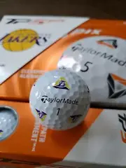 TAYLORMADE TP5 PIX Los Angeles Lakers NBA Dozen Golf Balls! Original /Rare!