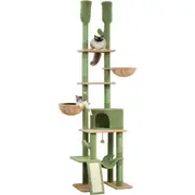 Cactus Cat Tree - Floor to Ceiling Cat Tower with Adjustable Height