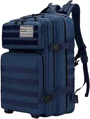 [LIMHOO] 45L Military Tactical Backpacks For Men Women Molle Bag 3 Day Assault Pack Hiking Rucksack no USA Flag Patch