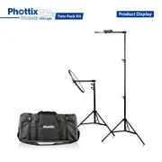 PHOTTIX NUADA R3a Twin LED Soft Light Kit w/Stands