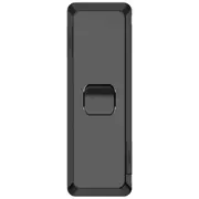 Clipsal Pro Series, switch, architrave, vertical, 1 or 2 way, 10 AX, Black - P3041A-BK