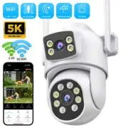 10MP5K WiFi IP Camera Protection Dual Lens Screen Color Night Vision Auto Track