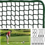 Golf Hitting Net, Heavy Duty Ball Practice Net, Multi-Sport Practice Barrier for Golf, Baseball, Hockey & Chipping - Durable DIY Ball Netting