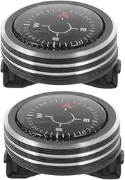 Small Compass for Men Detachable Watch Compass for Hiking Camping Auto Outdoor Survival Gear