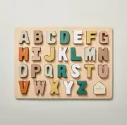 Hearth & Hand with Magnolia Toy Alphabet Peg Puzzle - 28pc - New in Box