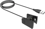 BRIGHTFUFU Heart Rate Wristband Charger Black Charger Cable Cradle Dock Lightweight Portable Tangle Design