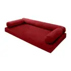 |SLIPCOVER ONLY| V6 Velvet Indoor Daybed Mattress Pillow Knife Edge Full AD369