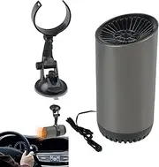 Tuxuseo Car Heater for , Car Window Heater - Quick Heating Window Defroster, Portable 12V Car Heater, Cup Shaped Defrost Defogger Windscreen Air Blower with Holder for