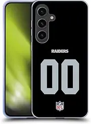 Head Case Designs Officially Licensed Custom Customised Personalised NFL Football Numbers Las Vegas Raiders Soft Gel Case Compatible with Samsung Galaxy S24+ 5G