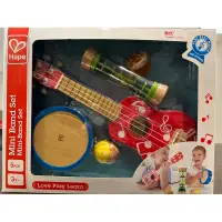 在飛比找蝦皮購物優惠-兒童木製玩具組 德國Hape （律動鈴鼓、響板、搖鈴、雨聲筒