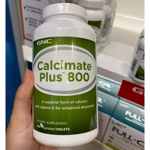 【Star代購】 GNC Calcimate Plus 800 蘋果檸檬酸鈣 檸檬酸鈣 D3 碳酸鈣 珊瑚鈣 鈣 單方鈣