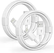 Car Carplay Cable, 2 Pack USB A to Lightning Cable 3FT, [Apple MFi Certified] Fast Charger Cord for iPhone 14/13/12/11 Pro Max/XR/XS/X/8/7/6 Plus/SE/iPad, Car Charging Cord（6.5FT）