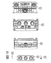 Genuine Mopar Heater And A/C Control Bulb And Socket 68191740AA