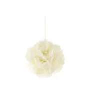 Mega Crafts - 8" Artificial Flower Pomander Kissing Ball - Ivory, 1PC